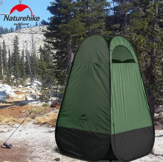 Намет-душ Naturehike NH17Z002-P, 190T, зелений Київ - фото 3