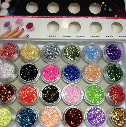 Прикрашання для дизайну нігтів "Брокард", колір зелений смарагд Київ