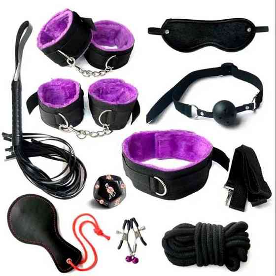 БДСМ набір з 10 предметів (3) — Рожевий — Садо-мазо Вінниця