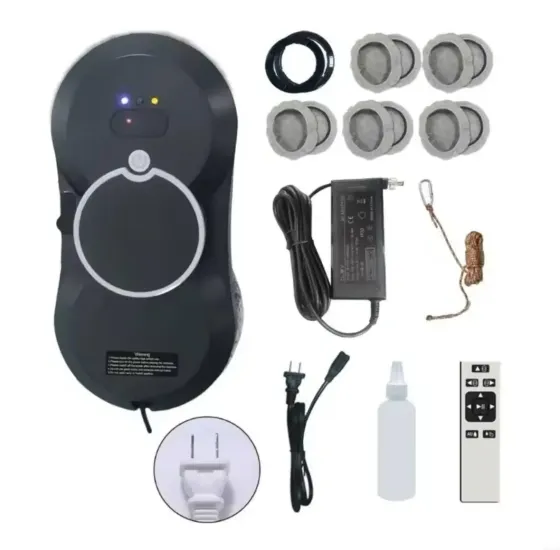 Робот для мойки окон NEW Glass Cleaning Robot с пультом дистанционного управления черный Коломия