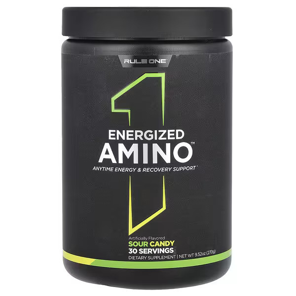 Амінокислотний комплекс Rule One Energized Amino 270 г, Sour Candy Луцьк - фото 1