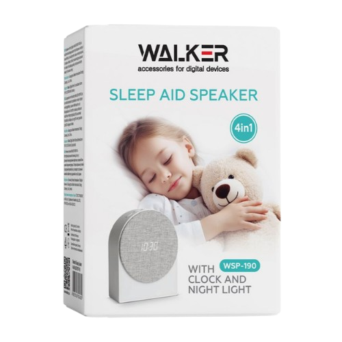 Портативна колонка 4в1 (нічник/годинник/будильник) WALKER WSP-190 Житомир
