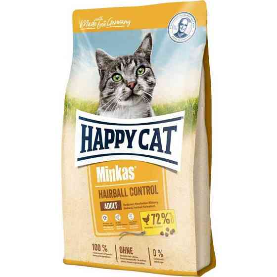 Сухий корм Happy Cat Minkas Hairball Control для дорослих кішок з птицею, 10 кг Вінниця
