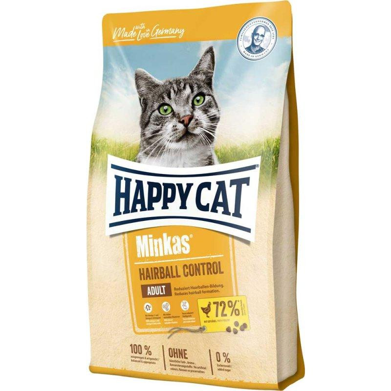 Сухий корм Happy Cat Minkas Hairball Control для дорослих кішок з птицею, 10 кг Вінниця - фото 1