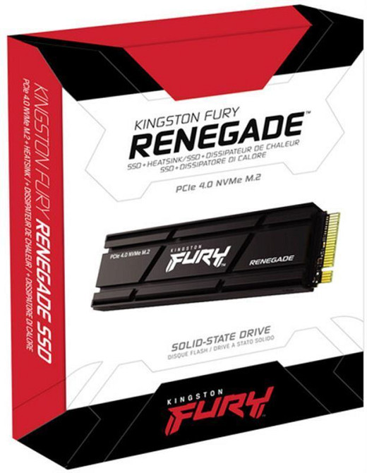 Накопичувач SSD 2.0TB Kingston Fury Renegade with Heatsink M.2 2280 PCIe 4.0 x4 NVMe 3D TLC (SFYRDK/2000G) M.2 Харків - фото 3