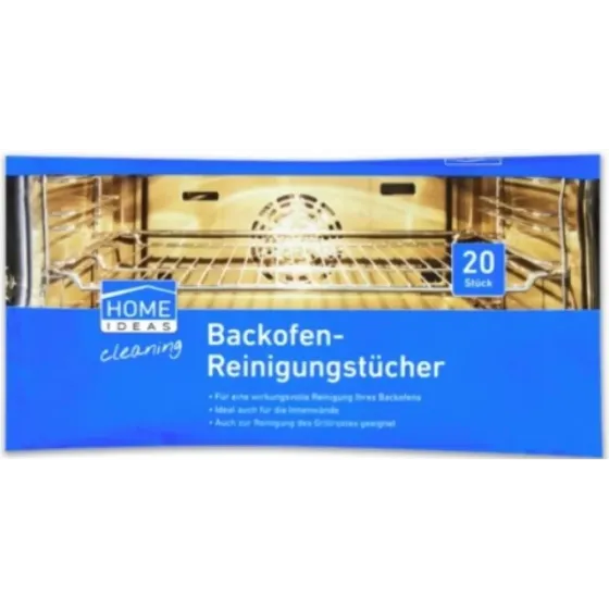 Вологі серветки для прибирання духової печі Home Ideas Backofen Reinigungstucher 20 шт. Львів