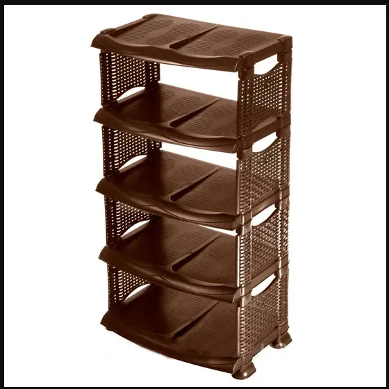 Полиця для взуття 49*31,5*90,5см Ротанг коричневий ELIF Житомир - фото 2