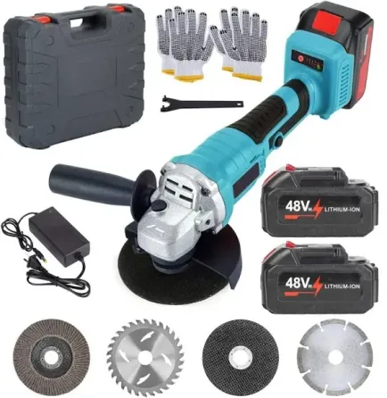 Акумуляторна кутова шліфувальна машина (болгарка) 48V 2 АКБ для різання та шліфування металу Одеса
