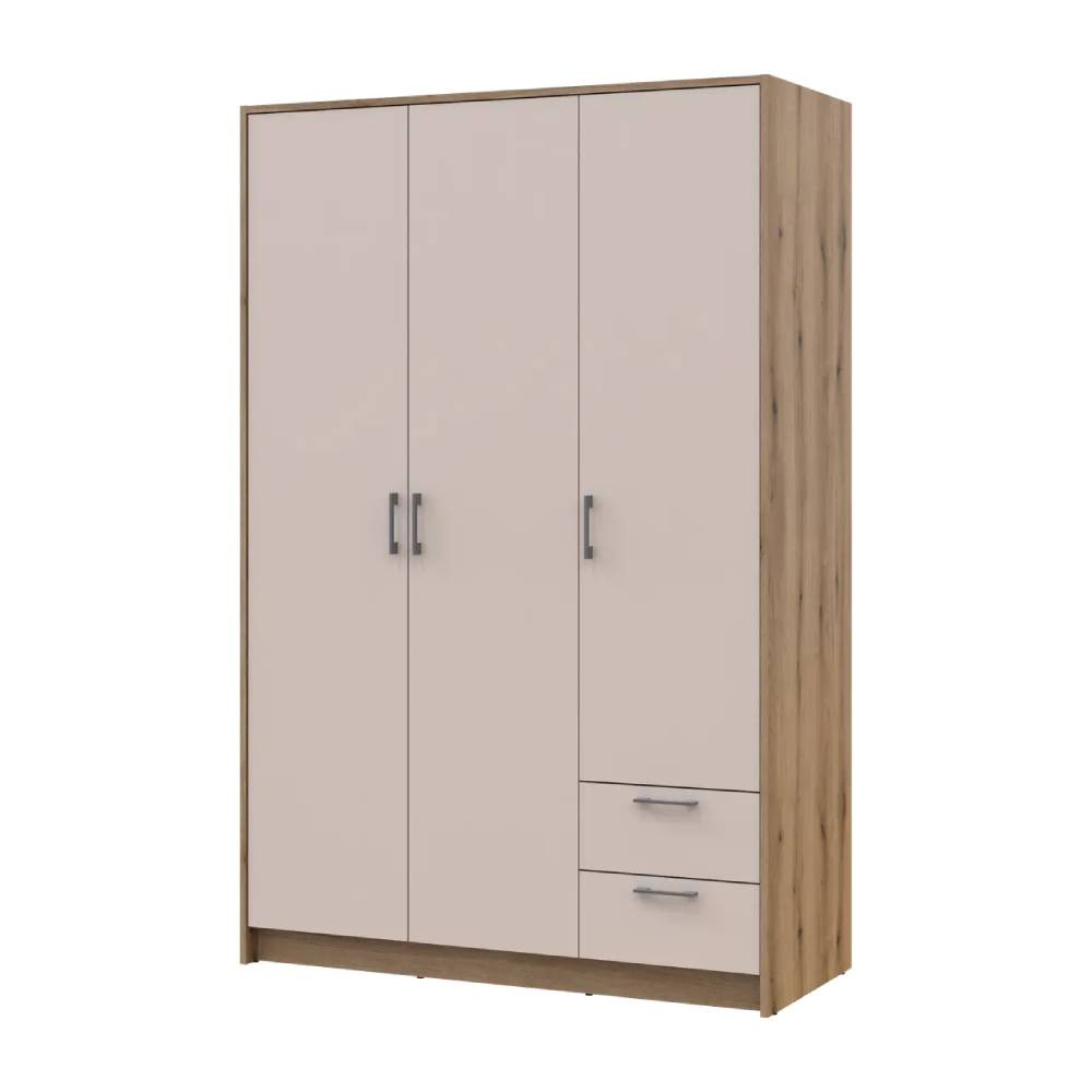 Шафа для одягу Doros Ронді Дуб Артизан/Кашемір 3ДСП 121х52х195 DRS-011661 (80737815) Дніпро - фото 1
