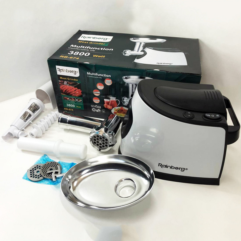 Легка у використанні м'ясорубка, Електрична м'ясорубка з дисковою насадкою 'ясорубки для ковбаси BJ-59 Івано-Франківськ - фото 9