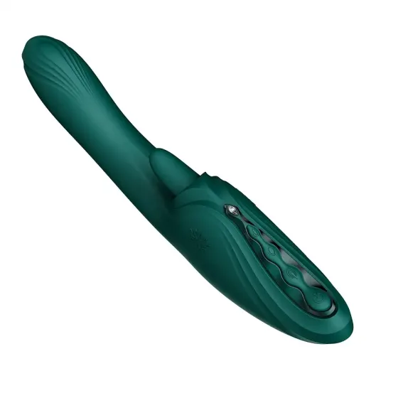 Вібратор-кролик Zalo Ares Turquoise Green Львів