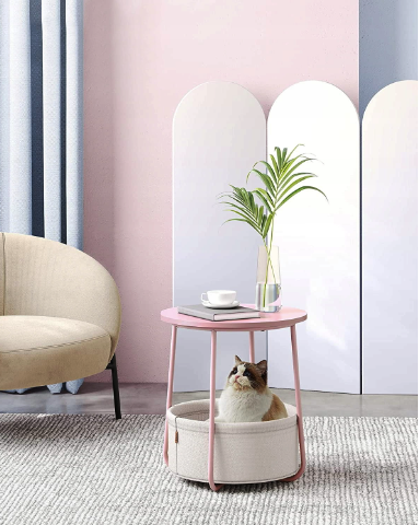 Журнальний столик Leobert Sharp з кошиком рожевий Киев - изображение 5