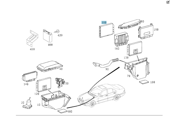 Mercedes-Benz  A2205450932 Блок керування ESP+PML+BAS S-class short W220 S-class long V220 Одеса