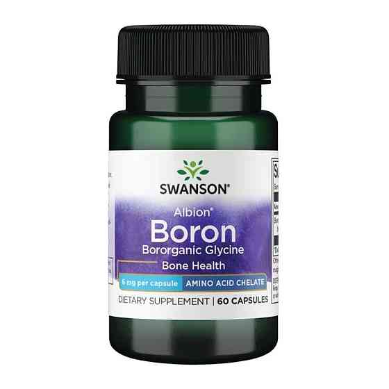 Бор Swanson Boron Boroganic Glycine 6mg - 60 caps Луцьк