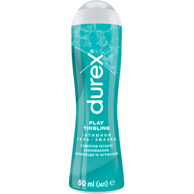 Інтимний гель-змазка Durex Play Tingling з ефектом легкого поколювання прохолоди та зігрівання (лубрикант) 50 мл (4820108005341) Вінниця - фото 1