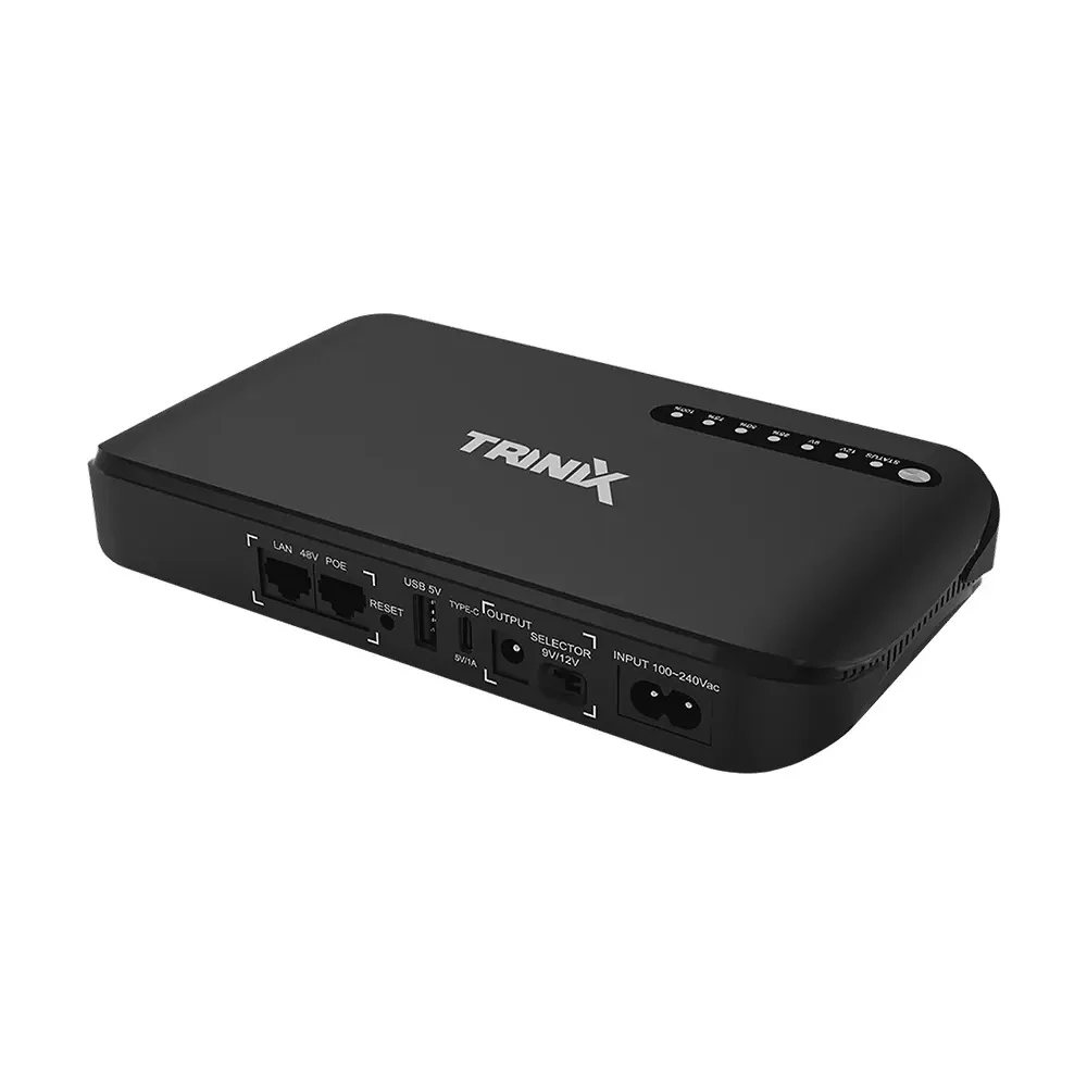 Джерело безперебійного живлення DC UPS Trinix TRX-MUPS-1812 Type-C (20000mAh LiFePo4) 5V/9V/12V/48V/PoE, LiFePo4 4*5Ah, для Київ - фото 19