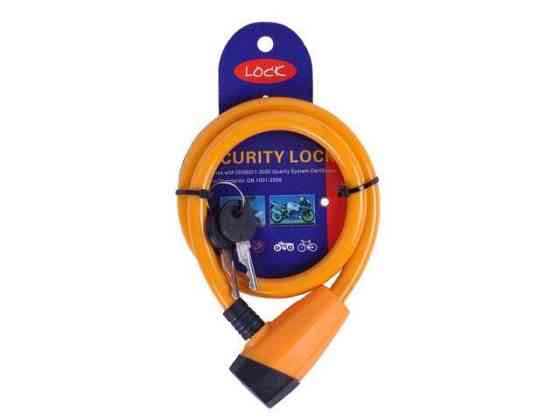 Замок прорипасований ZX1248 , тросовий, 12 мм*650 мм (під ключ) Мукачево