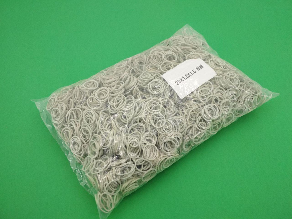 Резинки для денег канцелярские банкирские 1 кг Plast №20 белые 1.5 мм эластичные для купюр (1 пачка) Харьков - изображение 6