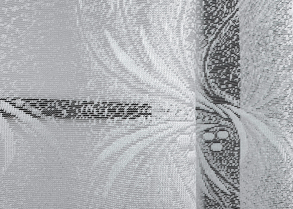 Коротка тюль, висотою 1,2м, жаккард колір білий 728т Київ - фото 5