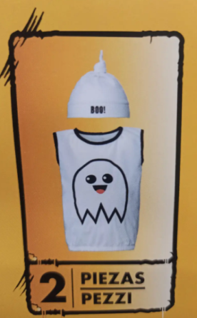 Костюм для Хелловін для дівчинки Привид 2-4 роки чорно-білий Київ