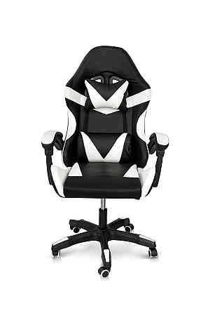 Крісло геймерське Слім, чорний/білий Київ