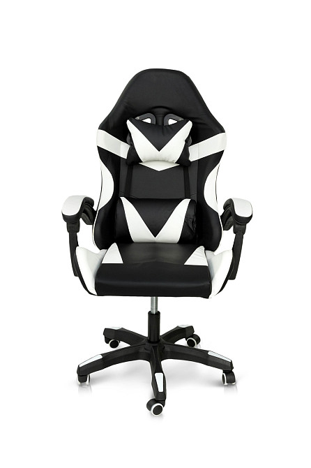 Крісло геймерське Слім, чорний/білий Киев - изображение 2