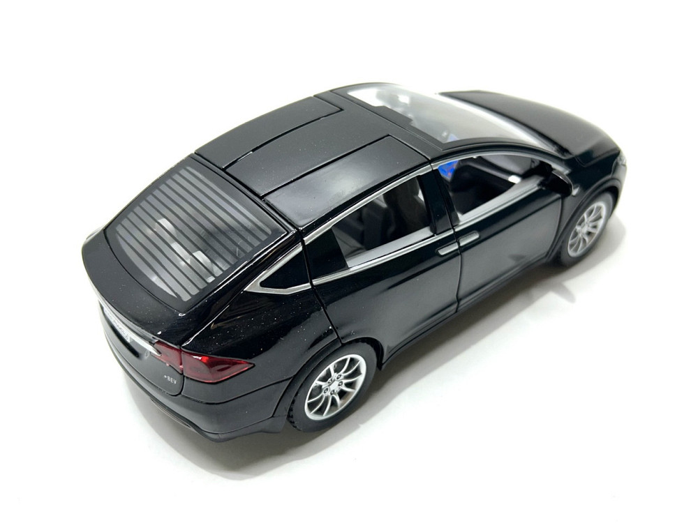 Машина Автосвіт Tesla Model X інерційна відчиняються двері капот багажник 20см Чорна (AP-1722) Чернигов - изображение 4