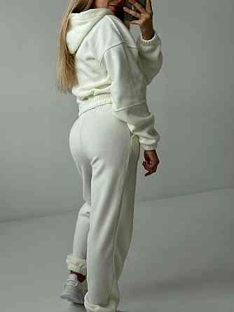 Женский повседневный теплый костюм на молнии с поларом флиса Одесса