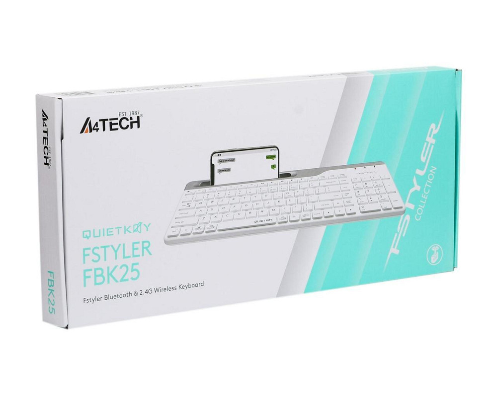 Клавіатура A4Tech FBK25 White USB ( Білий ) Харьков - изображение 5