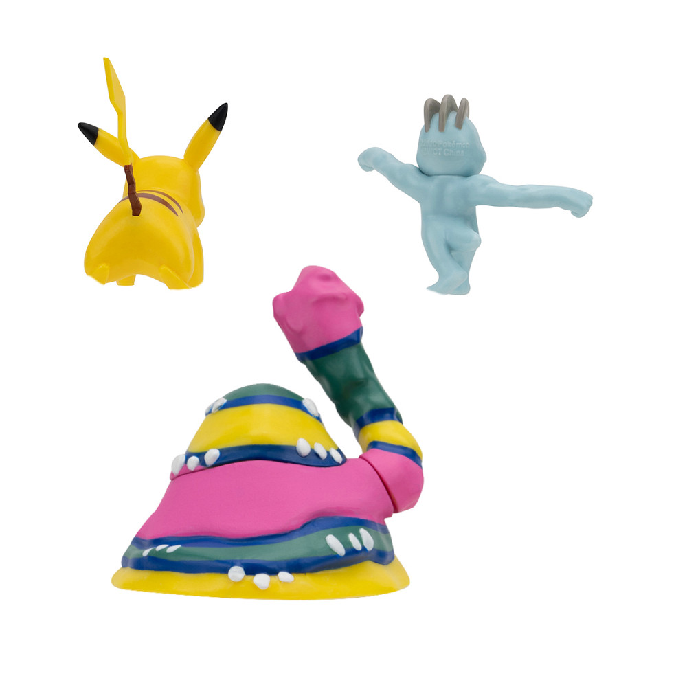 Набір ігрових фігурок Pokemon W19 - Мачоп, Пікачу, Алола Мак Дніпро - фото 4