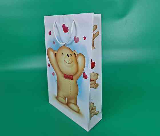 Большой бумажный пакет вертикальный  25/37/8(артBV-120) (12 шт) Харьков