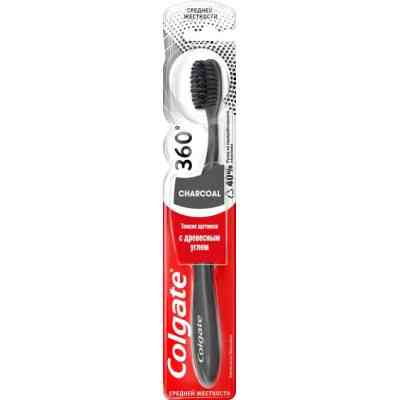 Зубна щітка Colgate 360 Деревне вугілля Рожева (2170000000053) Вінниця