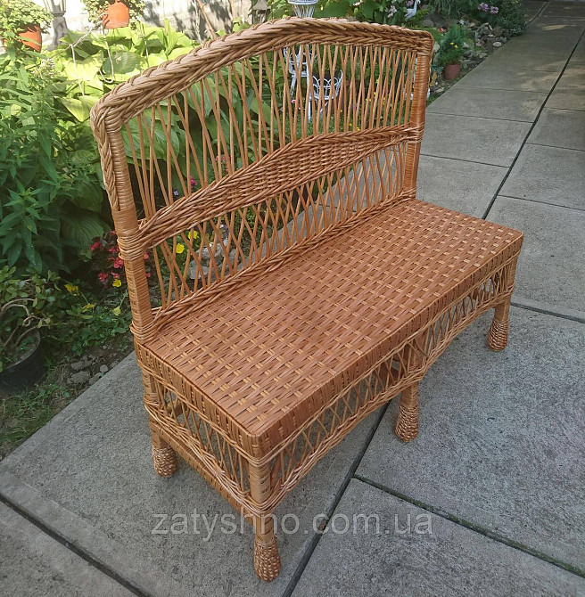 Скамейка лавка плетеная Киев - изображение 9