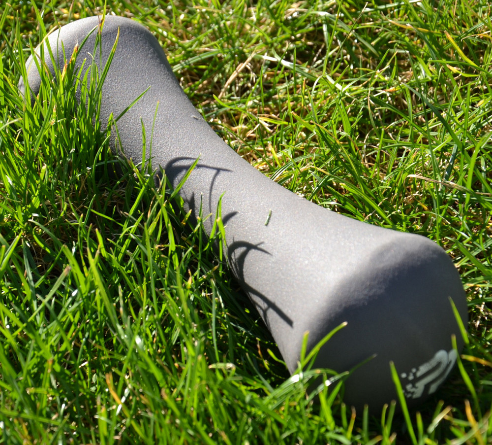 Гантель для занятий фитнесом, реабилитации неопреновая PowerPlay 4126 Spartacus 5 кг серая 1 шт Киев - изображение 9