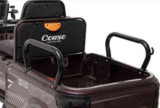Электрический трицикл Corso SIG-8 двигатель (1200W,72V/28Ah) - Коричневый. Харьков