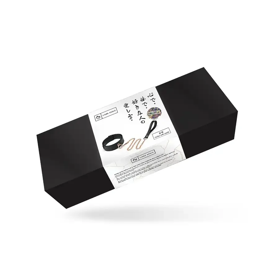 Нашийник з повідцем Liebe Seele Black Organosilicon Collar with Leash Львов - изображение 7