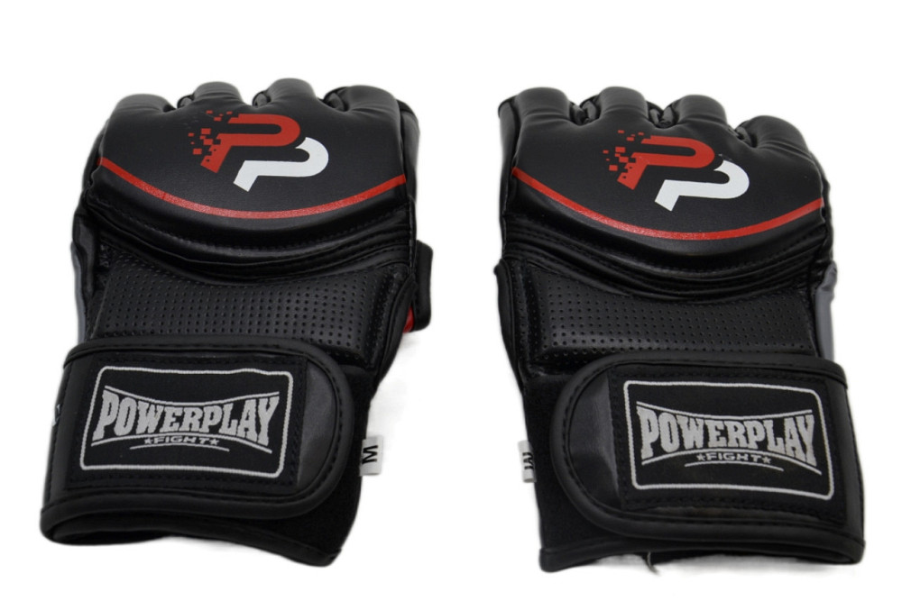 Рукавиці для MMA PowerPlay 3093 Чорні S Луцк - изображение 5