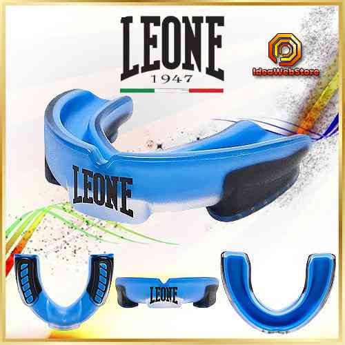 Капа боксерская для бокса ММА и единоборств гелевая Leone Top Blue синяя взрослая одночелюстная Киев
