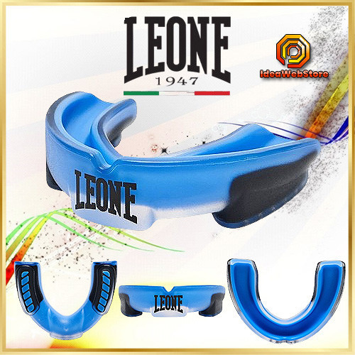 Капа боксерская для бокса ММА и единоборств гелевая Leone Top Blue синяя взрослая одночелюстная Киев - изображение 1