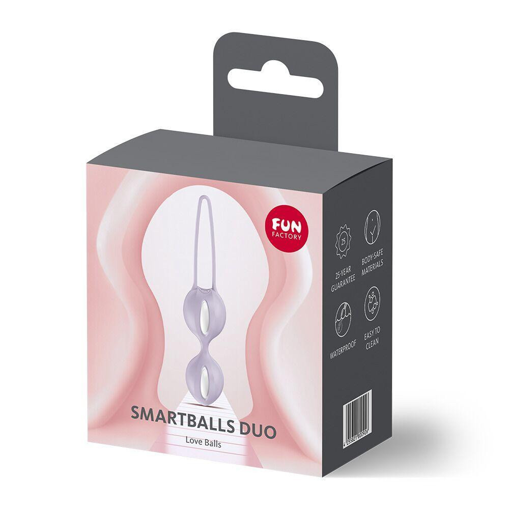 Вагінальні кульки Fun Factory SMARTBALLS DUO Purple, 2 шт, діаметр 3,2 та 3,6 см Sex Aura Київ - фото 8