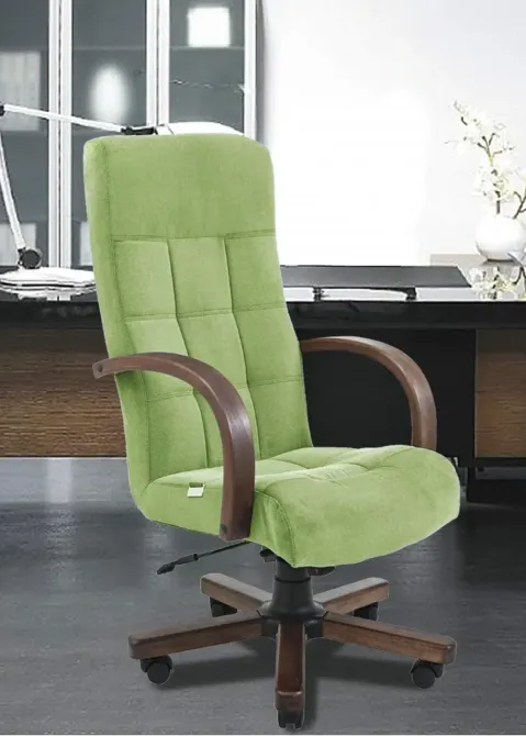 Офисное Кресло Руководителя Richman Virginia Rosto 35 Wood М3 MultiBlock Зеленый Киев - изображение 1