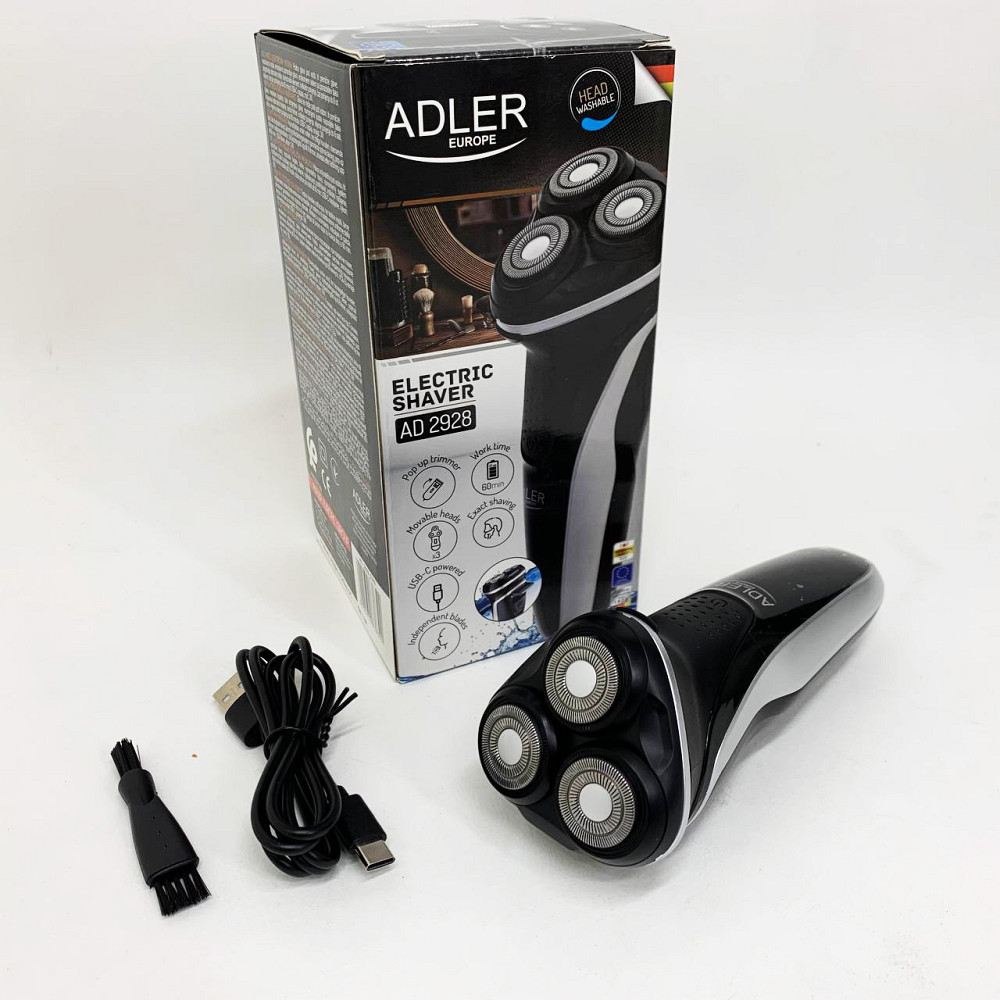 Бритвы электрические ADLER, Мужская бритва на батарейках, Электрическая мужская бритва для бороды MB-26 Львов - изображение 5