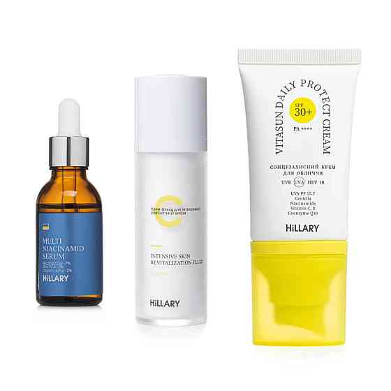 Комплекс для відновлення тону та захист від пігментації SPF 30 Hillary Tone Repair & Pigment Defense Set Киев