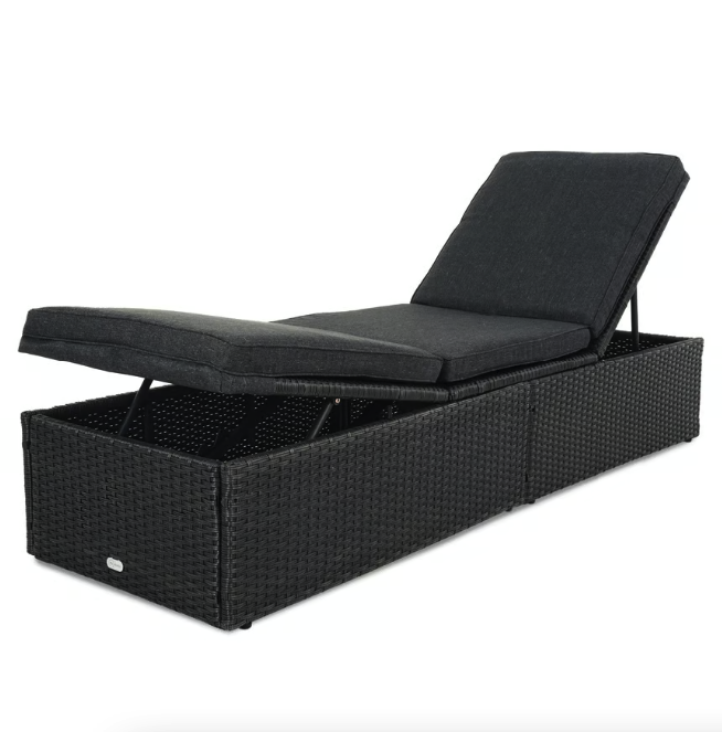 Садовий шезлонг Di Volio Asco чорний Київ - фото 10