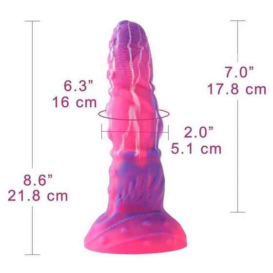 Фалоімітатор для секс-машин Hismith Tentacle Silicone Dildo Monster Series, KlicLok та присоска Sex Aura Київ
