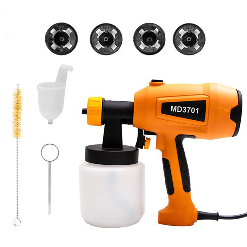Краскопульт електричний фарборозпилювач 800мл 1.5/2/2.5/3мм з регулюванням подачі повітря та фарби Київ - фото 2