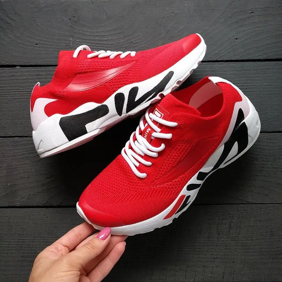 Кросівки FILA Червоні Жіночі Сіточка Філа Тканинні Легкі (розміри: 41,42,43) Дніпро - фото 6