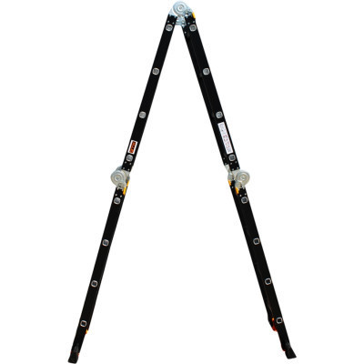 Лестница GTM трансформер 4*4вт. 1,17-4,6м анодированный алюминий (KMP404A) Винница - изображение 7