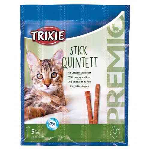 Ласощі Trixie Premio Sticks Quintett with Poultry/Liver для котів палички з домашньою птицею та печінкою 5 г 5 шт Київ