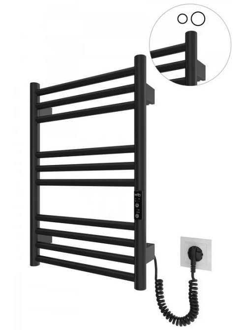 Електрична рушникосушка HF Greenwich 570х430 TR K чорна матова Київ - фото 1